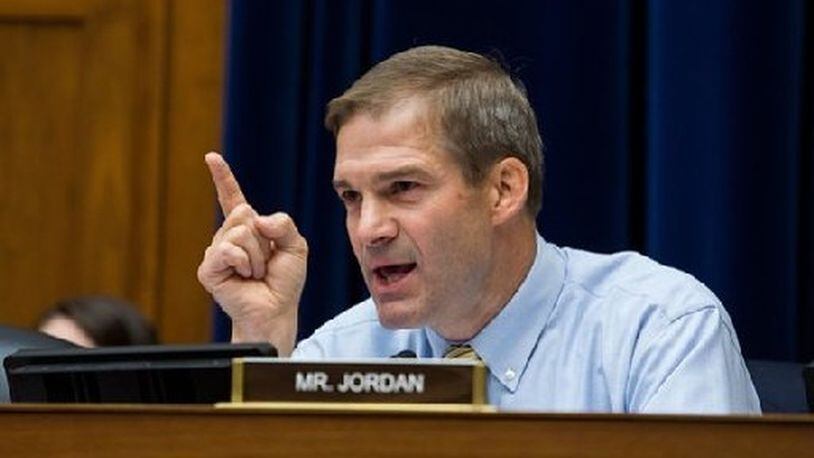 U.S. Rep. Jim Jordan, R-Urbana, was named ranking Republican on the House Oversight Committee late Thursday. CONTRIBUTED