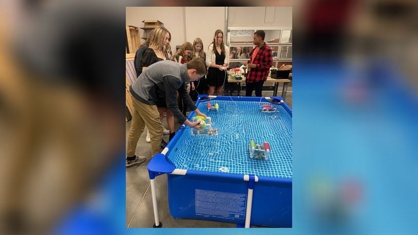 Global Impact STEM Academy students provided a live demonstration as they deployed their ROVs (underwater drone). In addition to testing the maneuverability and adjusting ballasting, students were able to modify their circuit boards and motors to improve their function. Contributed