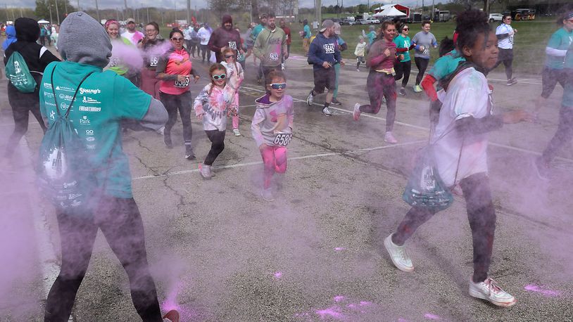 Several events will be held this weekend in Clark and Champaign Counties, including the Dye Hard 5K on Sunday at the Clark County Fairgrounds. FILE/BILL LACKEY/STAFF