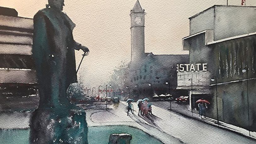 Paintings depicting Springfield, other area and international scenes are part of Rhonda Sloan’s art, which is on display this winter at Seasons Bistro and Grille. CONTRIBUTED