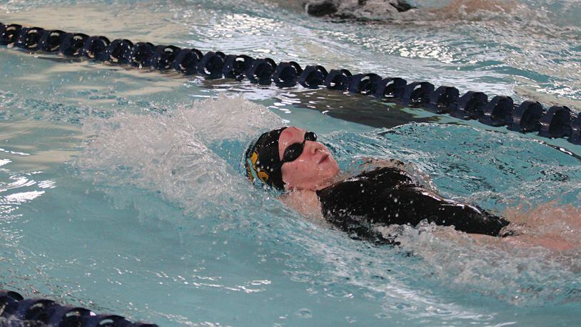 Shawnee’s Grace Seibert won the 200 breaststroke Saturday at the Southwest Ohio Swimming and Diving Championships. FILE PHOTO