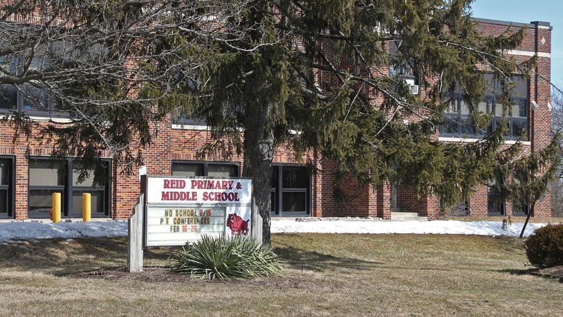 Reid School in the Shawnee School District has been closed due to structural problems. BILL LACKEY/STAFF