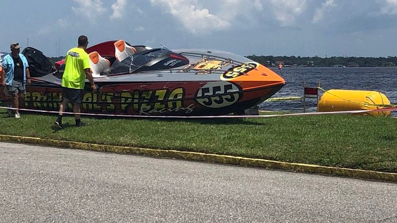 A firefighter was killed when a boat he was racing in crashed at the Grand Prix of the Sea event. (Photo: ActionNewsJax.com)