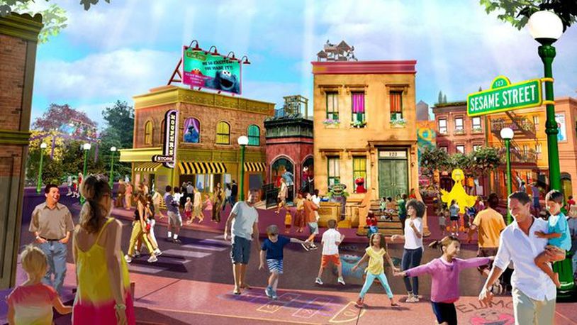 An artist's rendering of SeaWorld Orlando's Sesame Street land.