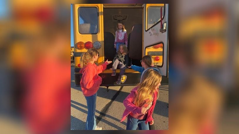 Tecumseh Local Schools has conducted bus evacuation drills for all routes, specifically the students practice of dismounting the bus at the rear emergency exit under the supervision of the bus driver. Contributed