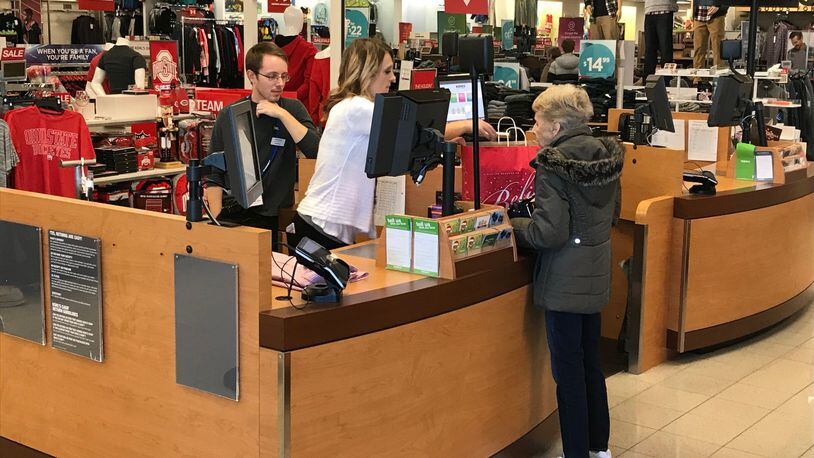 Shoppers returned items at Kohl’s the day after Christmas. STAFF PHOTO / CHUCK HAMLIN
