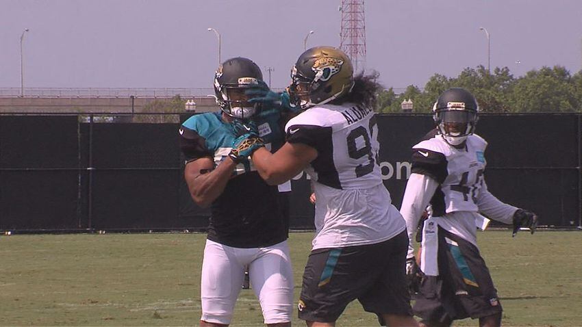 Jaguars players fight at training camp