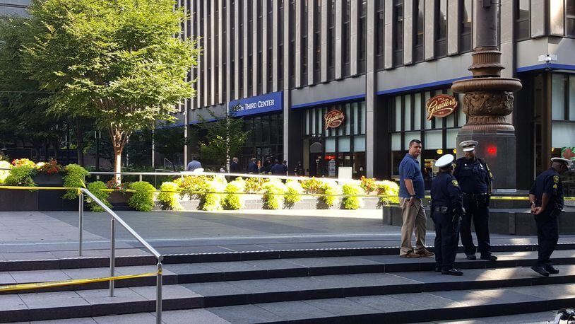 Three people are dead in the Cincinnati shooting at Fountain Square inside the Fifth Third Bank lobby. The gunman is also dead, and two others injured. PHOTO COURTESY: Cincinnati Police