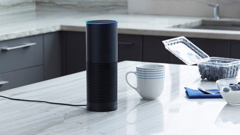 Amazon Echo is a hands-free speaker you control with your voice. (Amazon/TNS)