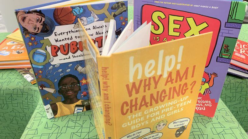 Sex education material for children at the Dayton Metro Library