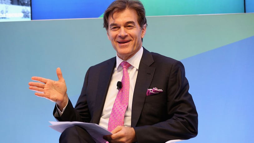 Dr. Mehmet Oz speaks onstage at Dr. Oz and Jeff Arnold in Conversation at Thomson Reuters during 2016 Advertising Week New York on September 29, 2016 in New York City.  (Photo by Robin Marchant/Getty Images for Advertising Week New York)