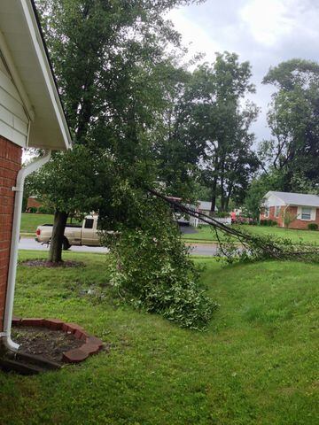 Storm damage in Fairborn - July 10, 2013
