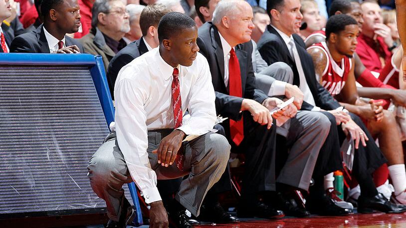 DAYTON, OH - DECEMBER 7: Alabama Crimson Tide head coach Anthony Grant looks on during the game against the Dayton Flyers at University of Dayton Arena on December 7, 2011 in Dayton, Ohio. Dayton defeated Alabama 74-62. (Photo by Joe Robbins/Getty Images)