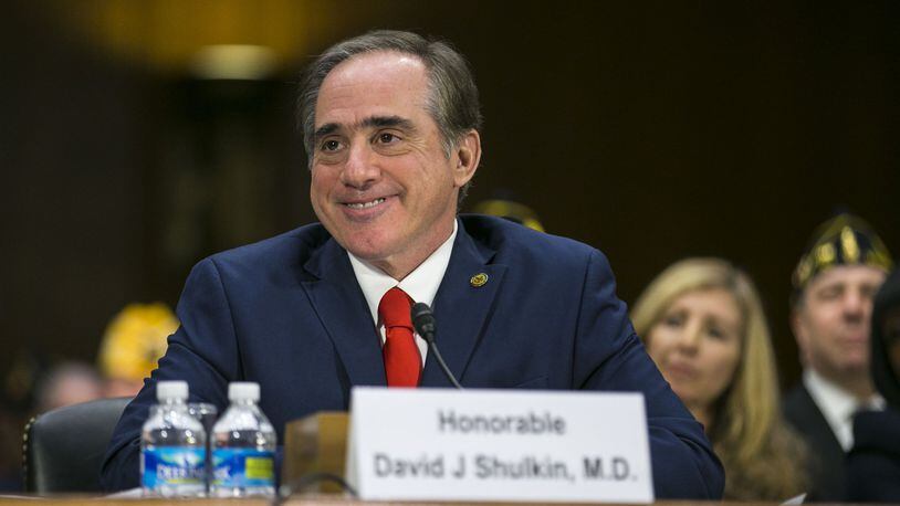 Dr. David Shulkin, President Donald Trump’s pick for Secretary of Veterans Affairs, testifies at his confirmation hearing before the Senate Veterans’ Affairs Committee on Capitol Hill, in Washington, Feb. 1, 2017. Shulkin is the current Veteran Affairs under secretary for health. (Al Drago/The New York Times)