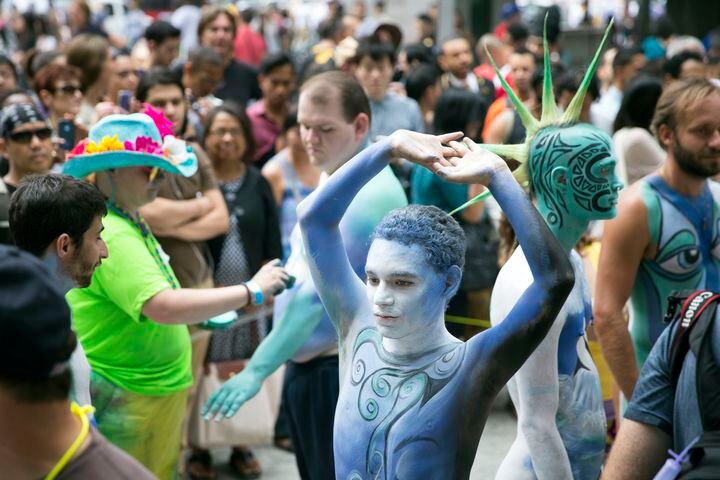 Inaugural Bodypainting Day in New York