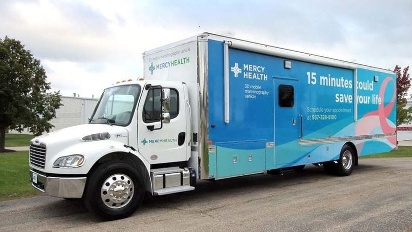 The mobile mammogram unit from Mercy Health. CONTRIBUTED