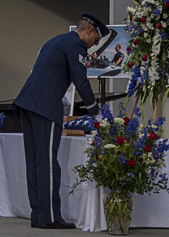 PHOTOS: Funeral held for Thunderbird pilot Maj. Stephen ‘Cajun’ Del Bagno