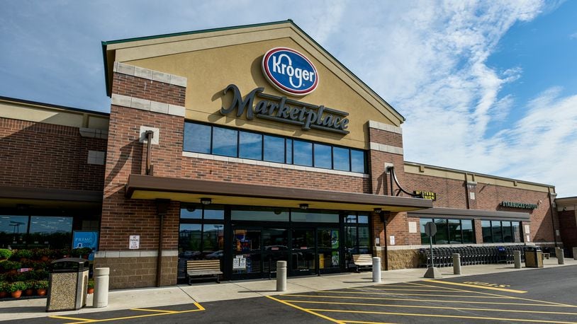 Kroger will introduce its new Scan, Bag, Go shopping technology in 18 operating divisions, including Atlanta, Cincinnati, Columbus, Dallas, Houston, Louisville, Michigan and Nashville. Scan, Bag, Go allows customers to use a wireless handheld scanner or the Scan, Bag, Go app on their personal device to scan and bag products as they shop for a quicker, seamless checkout experience. STAFF FILE PHOTO