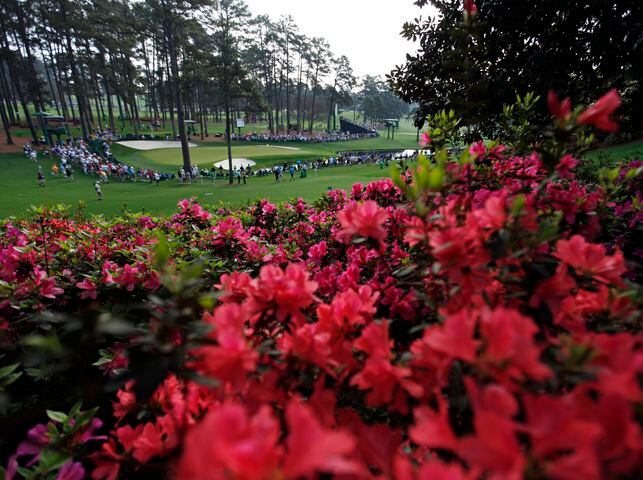 The scene at Augusta National April 8