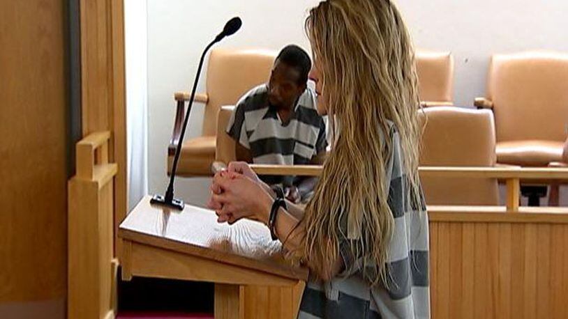 Shelby Riley appeared Tuesday in a Clark County courtroom. JEFF GUERINI / STAFF