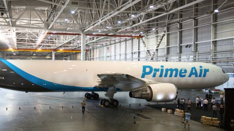 NEW CUTLINE: Amazon announced Monday plans to open a new air gateway at Wilmington Air Park. The Cincinnati/Northern Kentucky International Airport will become an air cargo hub for online retailer Amazon. CONTRIBUTED/AMAZON