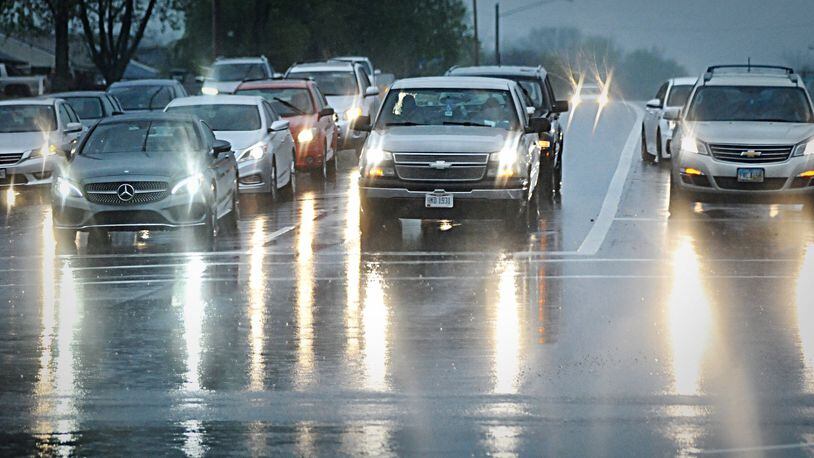 For the past several months, drivers have had to navigate in the rain more often, including those Friday on S.R. 48 in Centerville. MARSHALL GORBY / STAFF