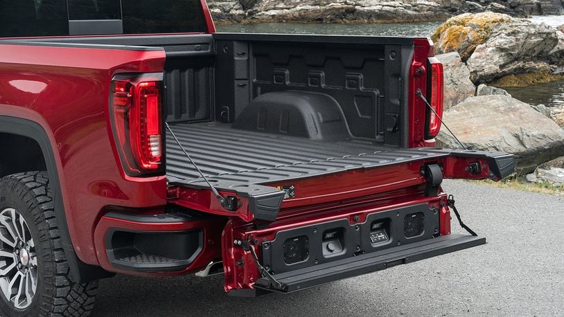 The 2019 GMC Sierra s industry-first MultiPro Tailigate offers six functions and positions for enhanced second-tier loading and load-stop solutions. GMC photo