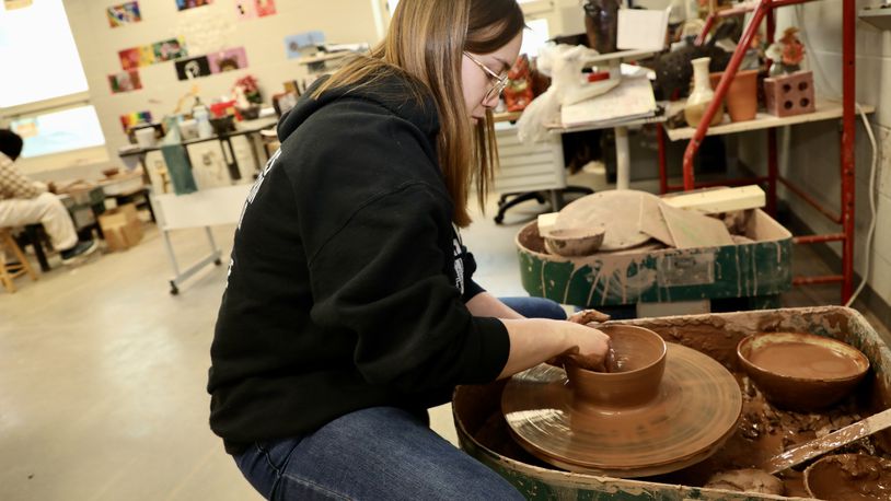 Springfield High School art students created more than 600 bowls for the 29th annual Empty Bowls fundraiser. Contributed