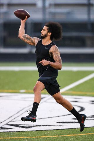 Photos: Colin Kaepernick works out for NFL scouts