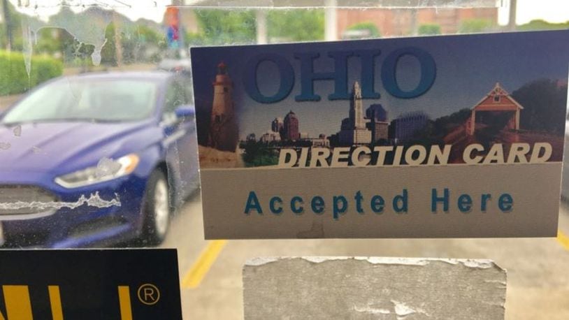 Food stamp funds are deposited onto Ohio Electronic Benefit Transfer Cards, or Ohio Direction Cards, which are accepted at many stores across the region. CORNELIUS FROLIK / STAFF