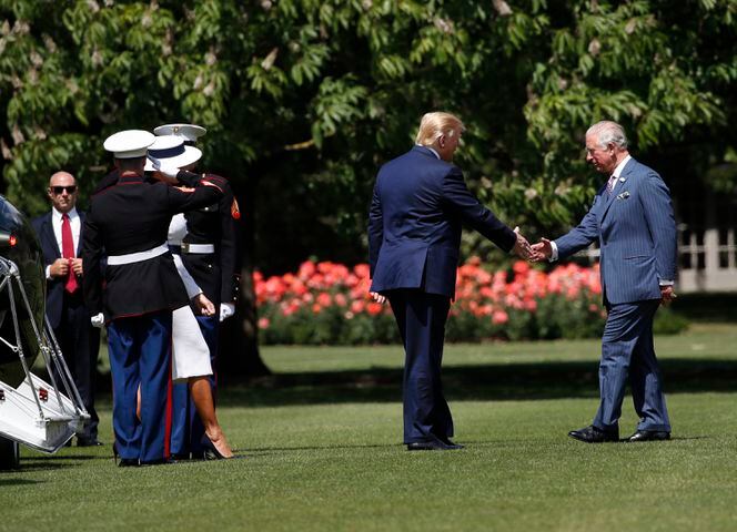Photos: Trump arrives in United Kingdom for 3-day state visit