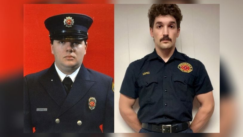 Springfield Fire Department firefighters Robert Bloom and Aaron Lopez.