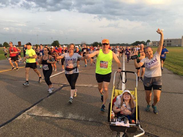 Caleigh "Little Miss Sunshine" Hildebrandt finishes 20th AF Marathon