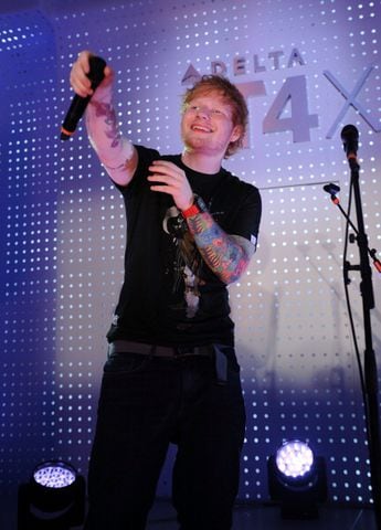 Ed Sheeran Joins Delta Air Lines For Live Concert Celebrating JFK Terminal 4 Opening