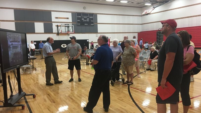 Greenon Local Schools held a forum Wednesday night to discuss the construction process of the district’s new school building.