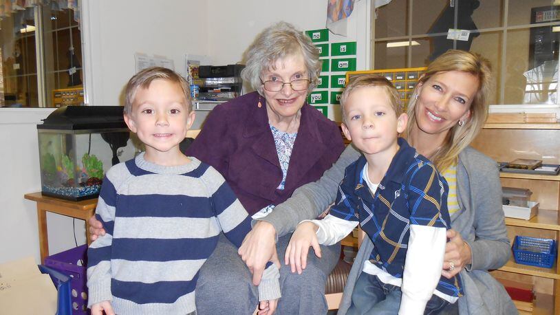 Maureen Serena with grandsons Jack and Nick Bratton and daughter Jenni Bratton. CONTRIBUTED
