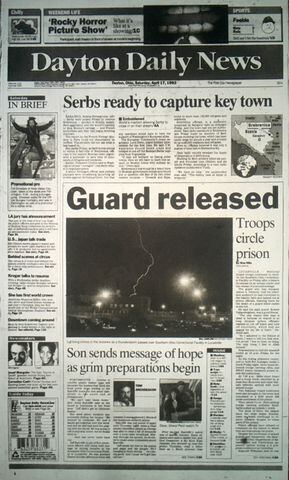 Lucasville prison riot: front pages tell the story