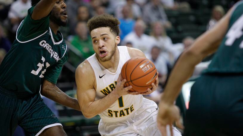 Wright State junior guard Justin Mitchell had a triple-double Saturday night against Green Bay. TIM ZECHAR/CONTRIBUTED PHOTO