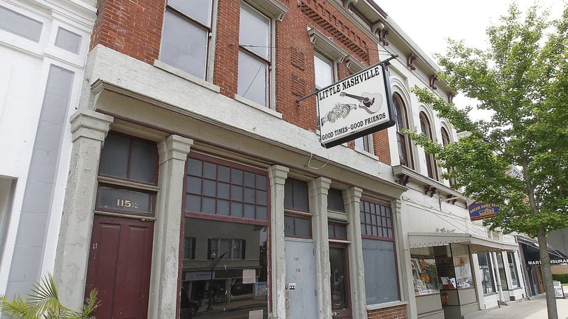 A downtown Urbana building, that used to contain the Little Nashville bar, was one of several Wednesday to receive Ohio Historic Preservation Tax Credits. Bill Lackey/Staff