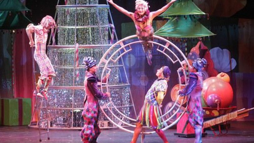 Whimsical music, costumes and acrobatics filled the stage of the Schuster Performing Arts Center in downtown Dayton Sunday Nov. 28 as Cirque Dreams performed the musical "Holidaze." The show features an international cast of acrobats, aerialists, singers and dancers.