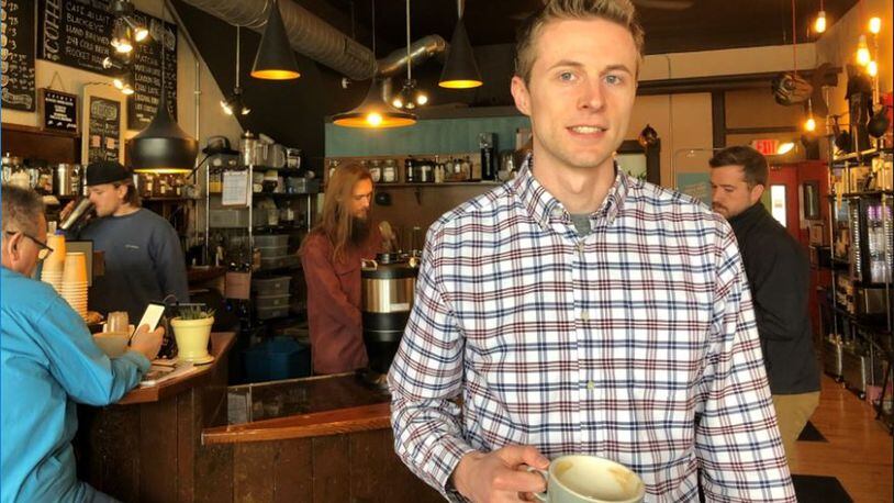 Kettering resident and 2017 Cedarville graduate Noah Bragg created an app for on-demand coffee to skip the line called Mojo, along with his college roommate Drew Bidlen. The two are working to expand the app now.