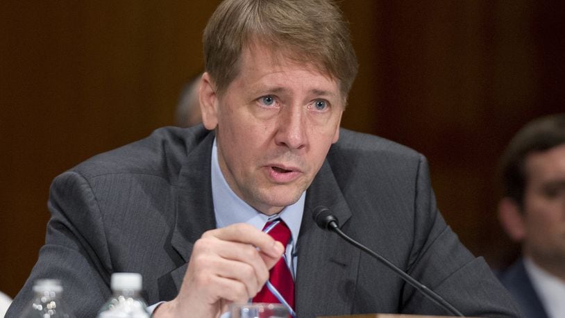 Richard Cordray, director of the Consumer Financial Protection Bureau, testifies on Sept. 20, 2016 before the Senate Committee on Banking, Housing and Urban Affairs about Wells Fargo. (Ron Sachs/CNP/Sipa USA/TNS)
