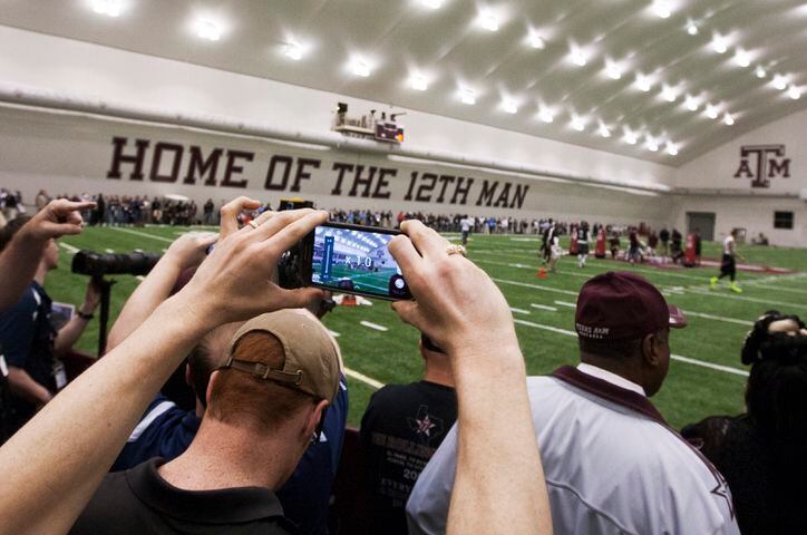 Texas A&M pro timing day, 03.27.14