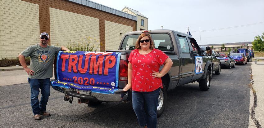 Trump supporters rally in Greene County