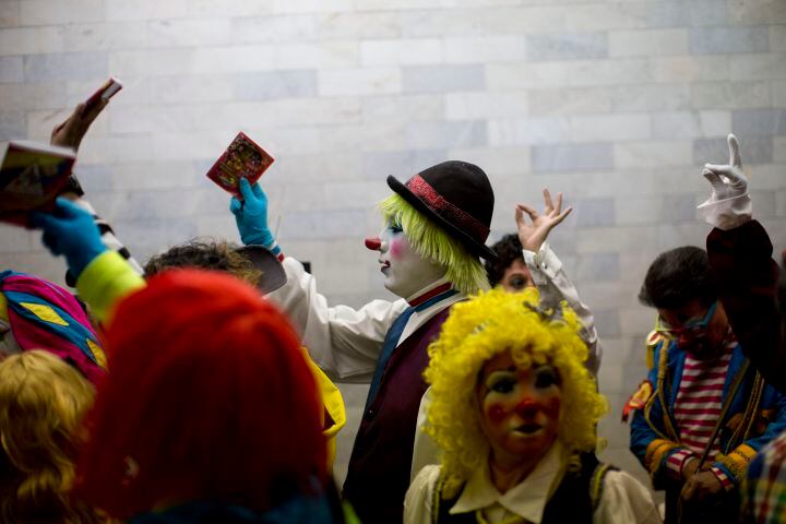 Clowns gather in Mexico City