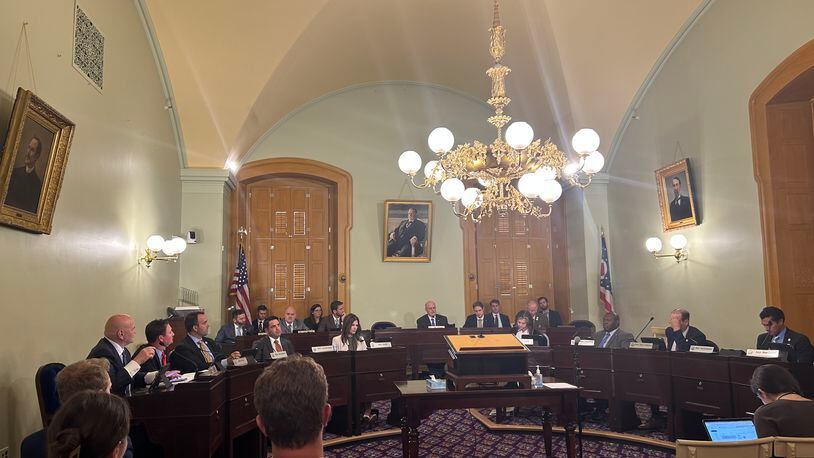 The Ohio House Ways and Means Committee debates amendments to a measure that will give property taxpayers relief in the face of enormous property value hikes. FILE