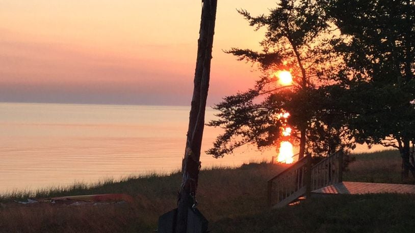Sunrise on Middle Island Point just west of Marquette, Mich. Photo courtesy of Bill Stafford.