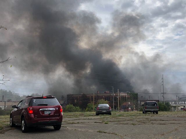 Former Cooper Energy site burns for second time