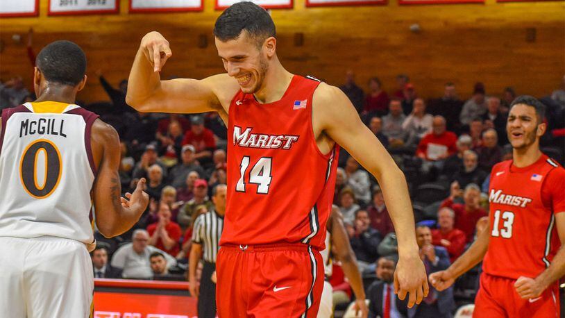Aleksandar Dozic, who played for Marist the past two seasons, is one of three transfers who have joined the Wright State basketball program in the last few weeks. CONTRIBUTED