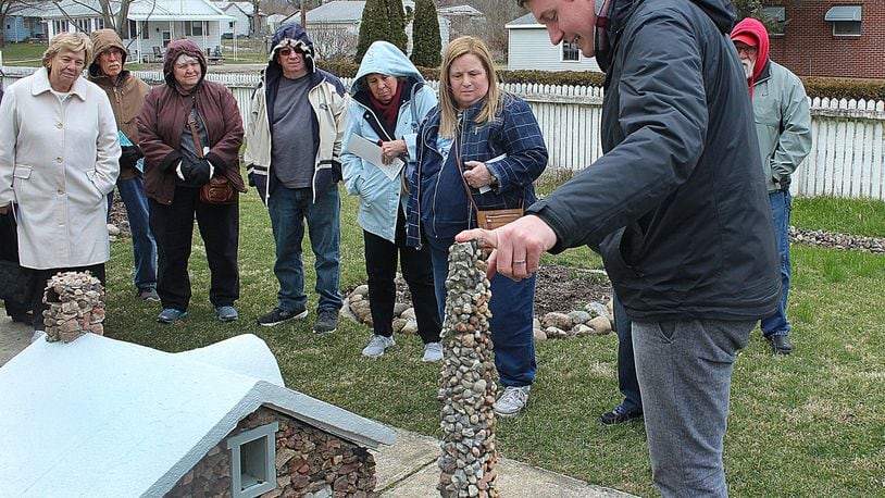 Kevin Rose with the Hartman Rock Garden conducts a tour of the grounds Tuesday March 20, 2018. JEFF GUERINI/STAFF
